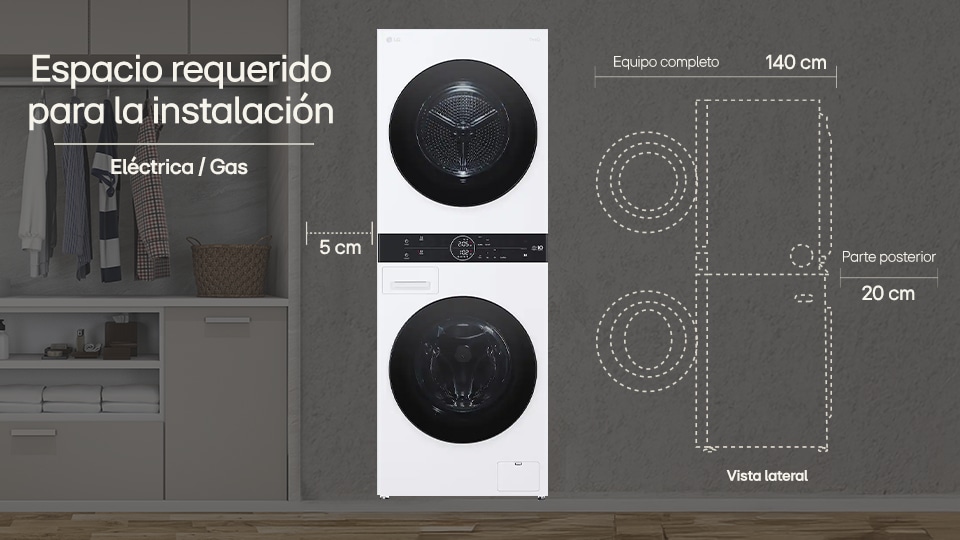 Dimensiones WashTower